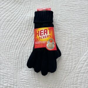 Heat Lockers Thermal Gloves Womens L/XL Black Insulated Winter NWT